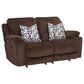 Moore Furniture Dayton Manual Rocking Loveseat with Nucleus Fudge Cushion in Black, , large