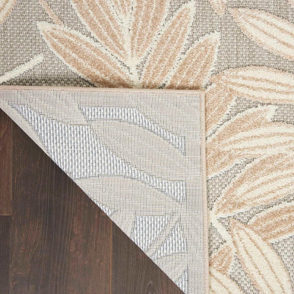 Nourison Aloha Tropical 5&#39;3&quot; x 7&#39;5&quot; Natural Indoor/Outdoor Area Rug, , large