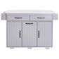 HOMLUX 51" Kitchen Island with Trash Can Storage Cabinet in Grey, , large