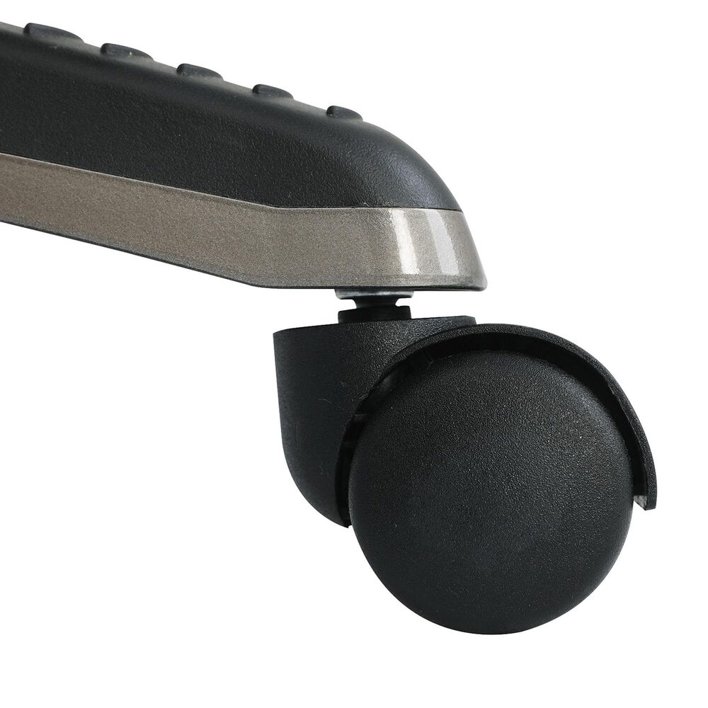 Valor Living Executive Chair with Charcoal Grey Upholstery in Titanium, , large