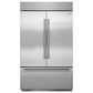 Sub Zero Classic 28.9 Cu.Ft. French Door Refrigerator with Internal Dispenser in Stainless Steel, , large