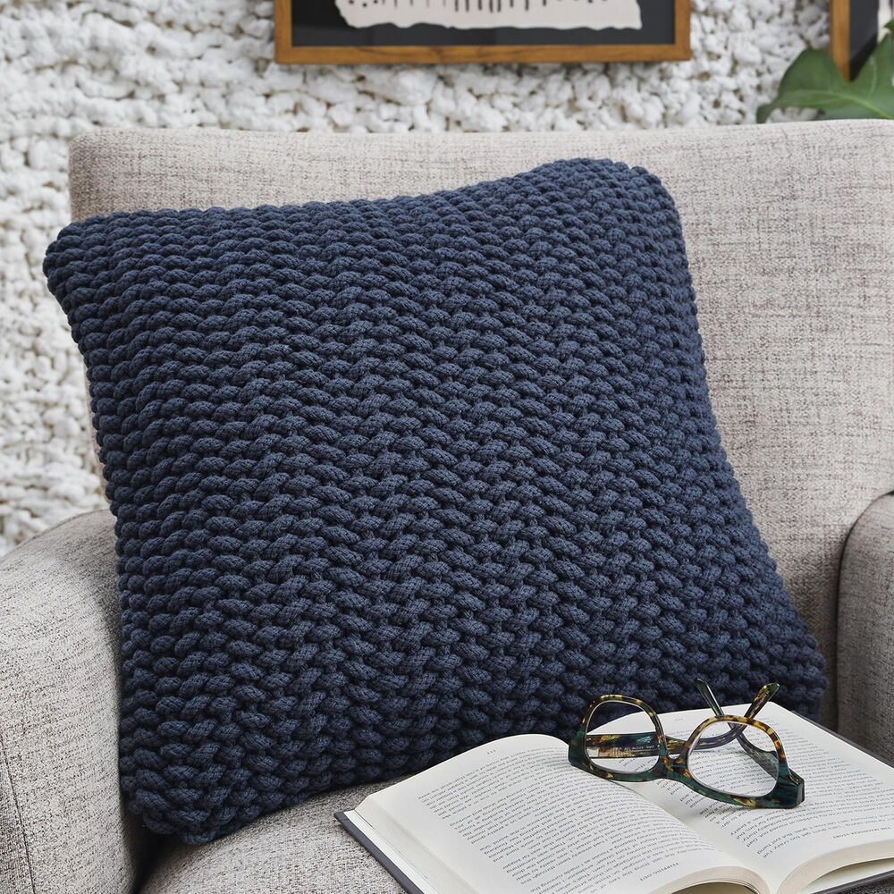 Ashley Renemore 20&quot; x 20&quot; Throw Pillow in Blue, , large