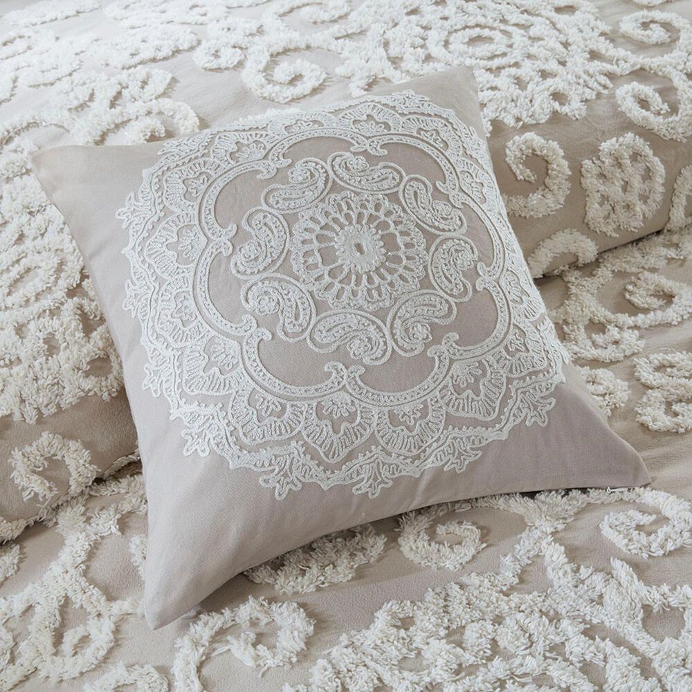 Hampton Park Suzanna 3-Piece Full/Queen Comforter Set in Taupe, , large