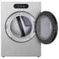 LG 5.8 Cu. Ft. Smart Front Load Washer and 9.0 Cu. Ft. Electric Dryer in Brushed Platinum Steel, , large