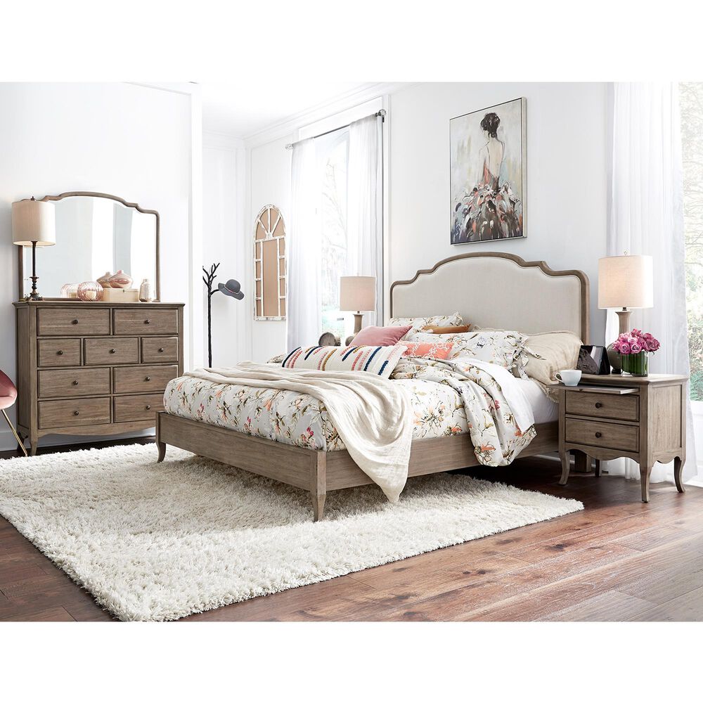 Riva Ridge Provence 4 Piece King Bedroom Set in Patine, , large