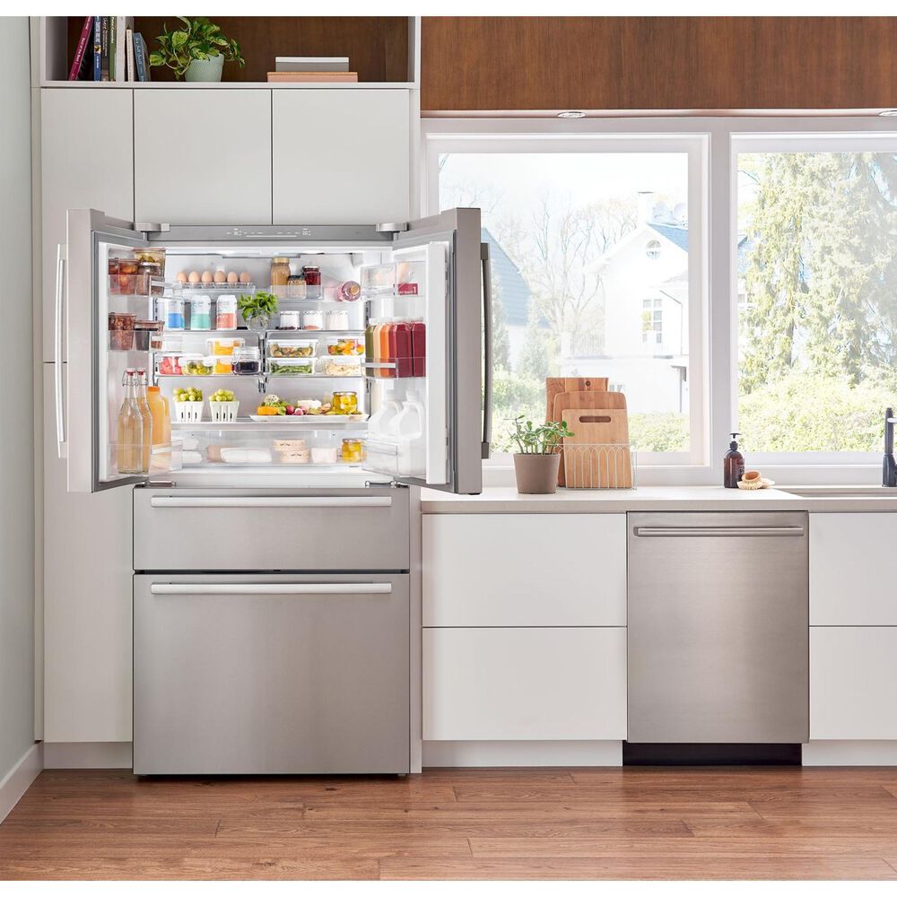 Bosch 36&quot; French 4-Door with 3 Freezer Drawers Refrigerator in Stainless Steel, , large