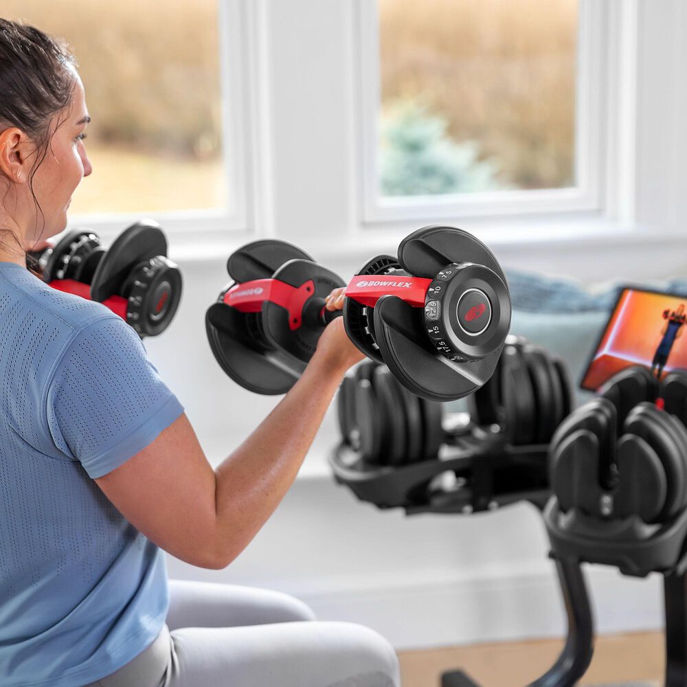 Bowflex SelectTech 552 Adjustable Dumbbells and 840 Kettlebell in Black, , large