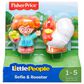 Little People Little People Sofie and Rooster Figure in White, Red, Orange, Green, Pink and Yellow, , large