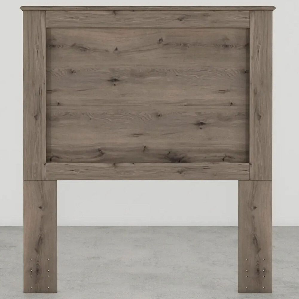 Lemoore Essential Twin Panel Headboard in Weathered Gray Ash, , large