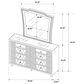Pacific Landing Lorient Glam Dresser and Mirror in Black, , large