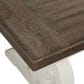 Hawthorne Furniture Drake Coffee Table in Rustic White and French Oak, , large