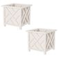 Timberlake 14.75" Planter Box in White (Set of 2), , large