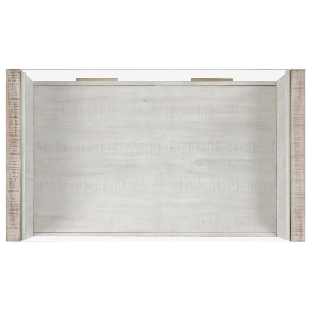 Steve Silver Garland Coffee Table in Washed Parchment and Clear, , large