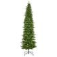 The Gerson Company 12" Pre-Lit Artificial Natural Cut Narrow Saginaw Spruce with Multicolored Lights in Green, , large