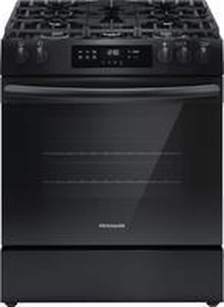 Frigidaire 30" Front Control Gas Range In Black, , large