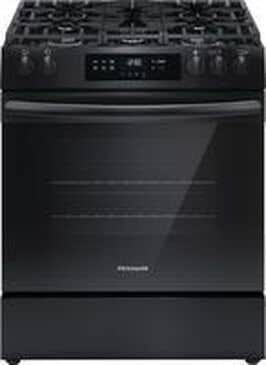 Frigidaire 30" Front Control Gas Range In Black, , large