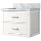 Lexora Home Castor 24" Single Bathroom Vanity in White with White Acrylic Top and Rectangular Sink, , large