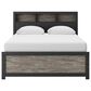 Ashley Broachmyn 4 Piece Queen Bookcase Bed Set in Black and Gray, , large