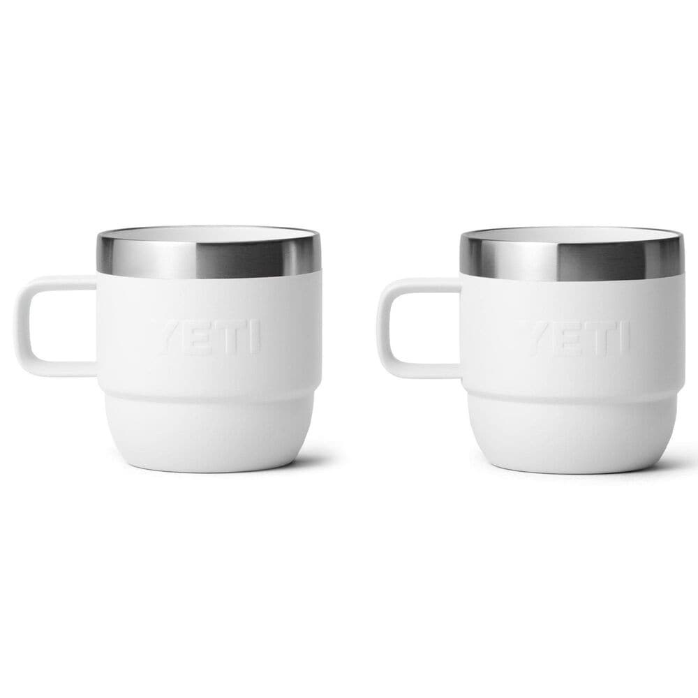 YETI Rambler 6 Oz Stackable Mug in White &#40;Set of 2&#41;, , large