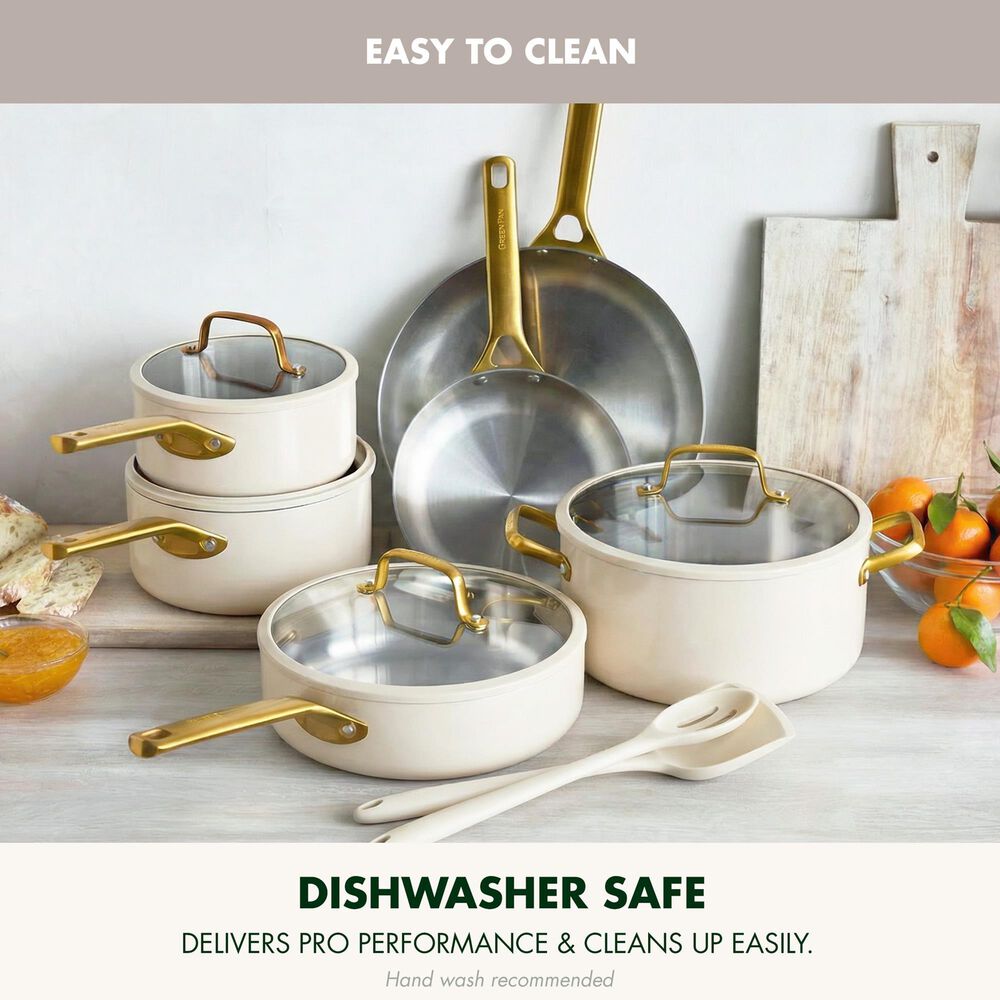Green Pan Reserve Pro 12-Piece Cookware Set in Cream, , large