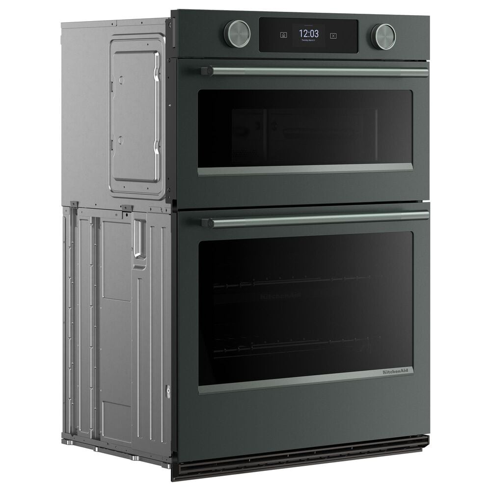 KitchenAid 2-Piece Kitchen Package with Juniper 30" Smart Combination Wall Oven and Black 30" Electric Cooktop, , large