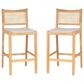 Linon Home Decor Bauer Barstool in Natural (Set of 2), , large