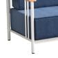 Sunwell Garden 3-Piece Patio Chat Set in Blue, , large