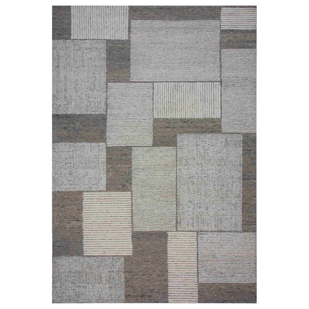 RIZZY Willow Gray, Ivory, Beige and Charcoal 7"9" x 9"9" Area Rug, , large