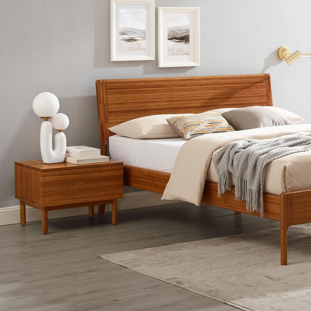 Natural Bamboo Furnishings Malibu 1 Drawer Nightstand, , large