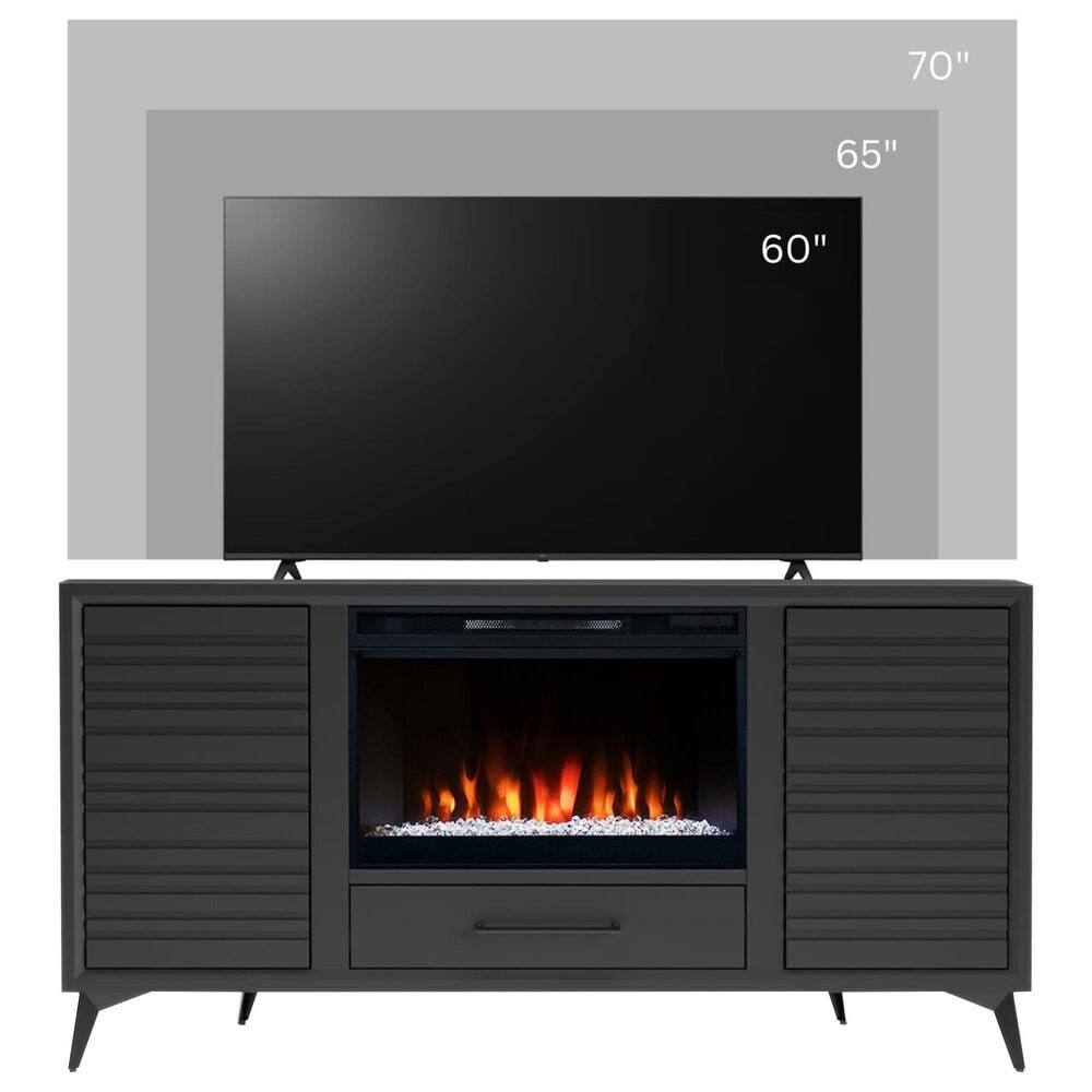 Legends Home Malibu 64" Corner Fireplace Console in Seal Skin, , large
