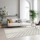 Dalyn Rug Company York 8" x 10" Ivory Indoor/Outdoor Area Rug, , large