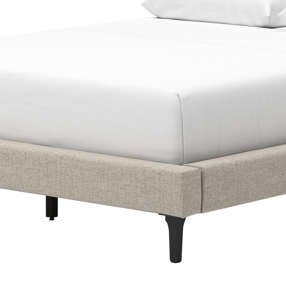 Ashley Cielden Queen Upholstered Platform Bed with Roll Slats in Tan, , large