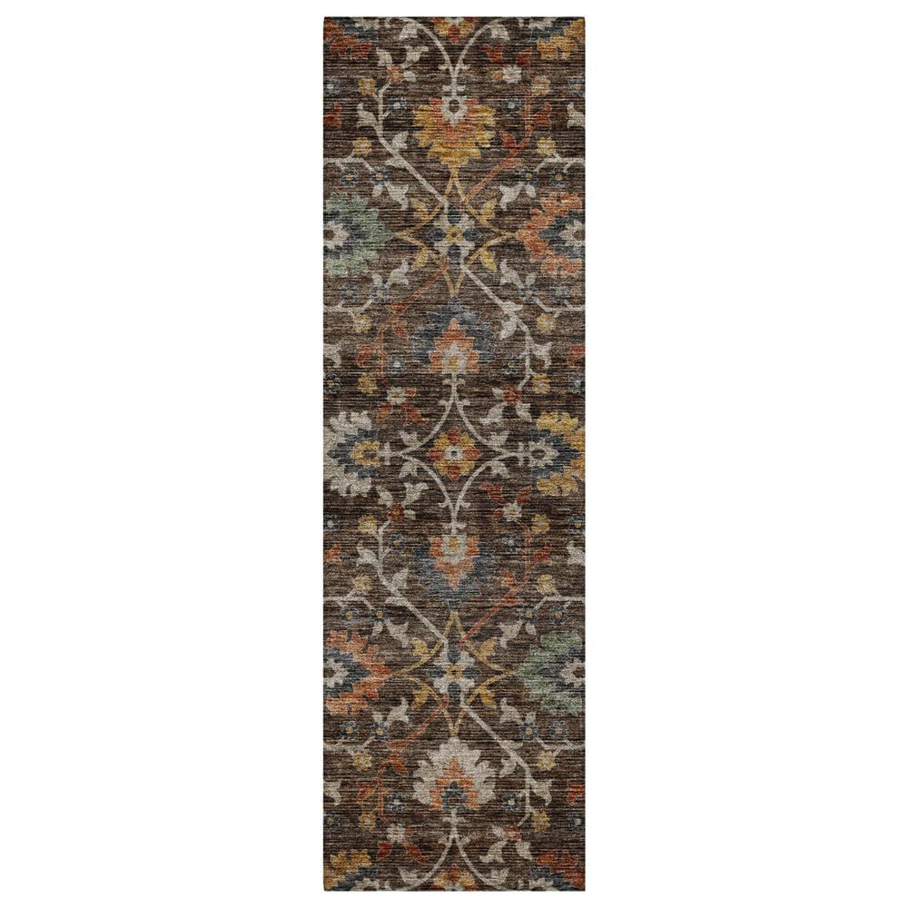 Dalyn Rug Company Silk Road Chocolate, Beige, Copper, Gold, Sage, Navy and Paprika 2"3" x 7"6" Runner, , large