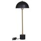 Maple and Jade Umbrella Style Table Lamp in Black and Gold, , large