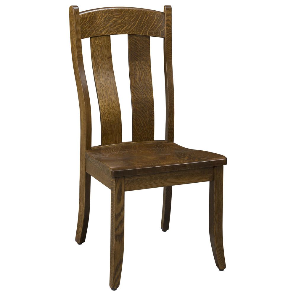 Trailway Llc Fort Knox Side Chair in Rustic Quartersawn White Oak, , large
