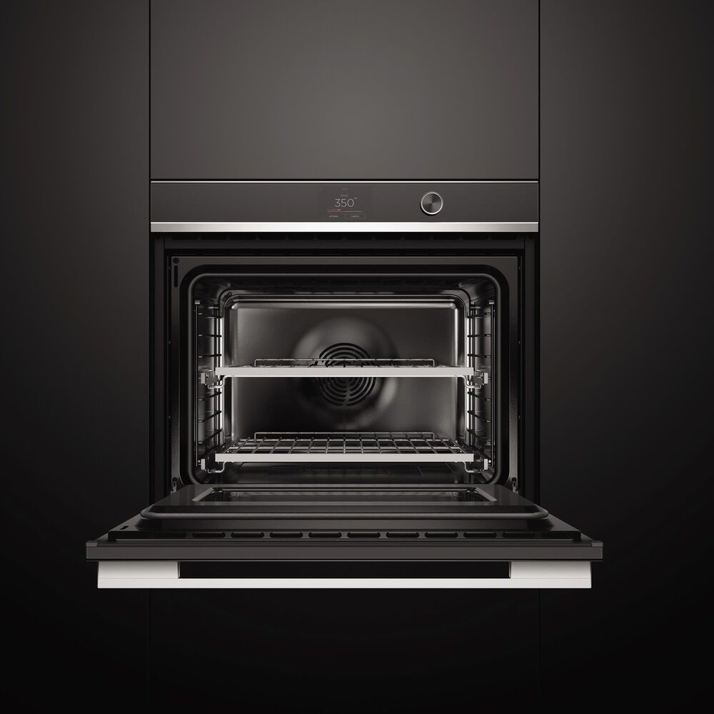 Fisher &amp; Paykel Series 9 30&quot; Contemporary Single Electric Wall Oven with 17 Functions in Stainless Steel and Black, , large