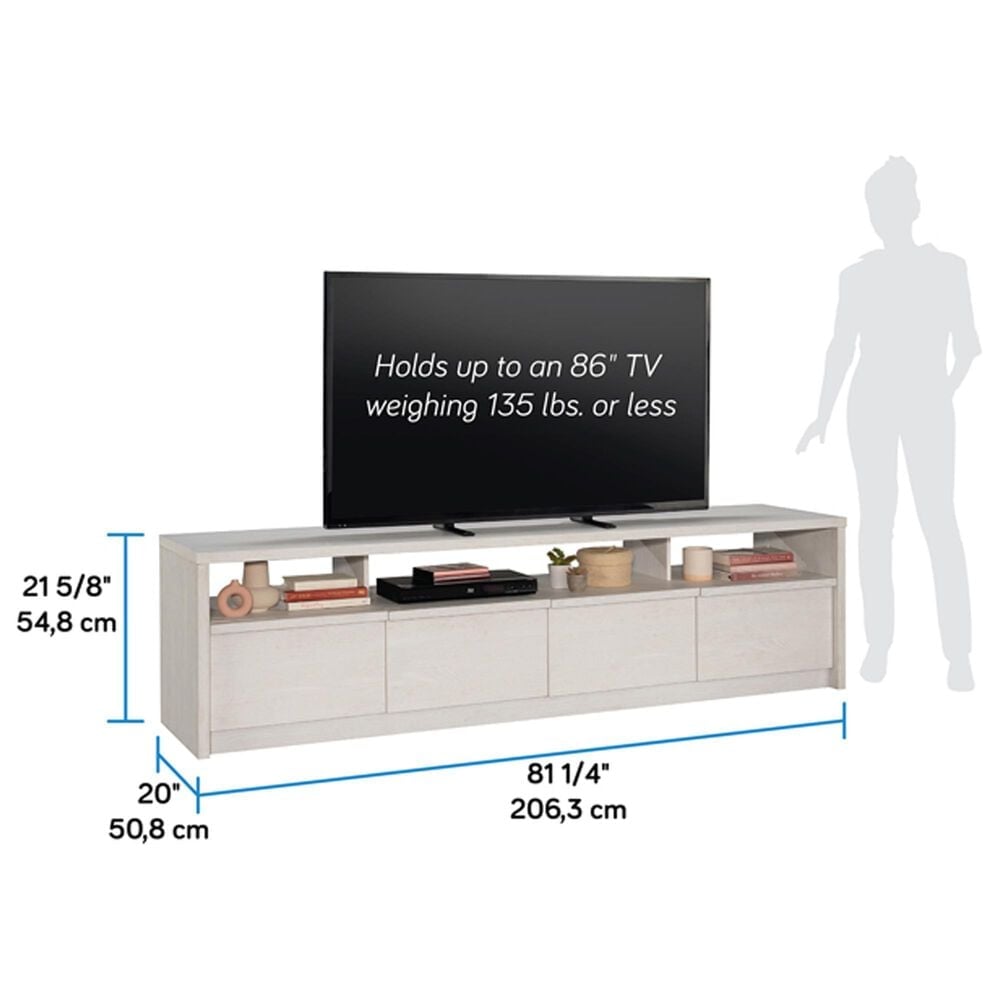 Sauder Harvey Park 81&quot; TV Stand in Alabaster Oak, , large