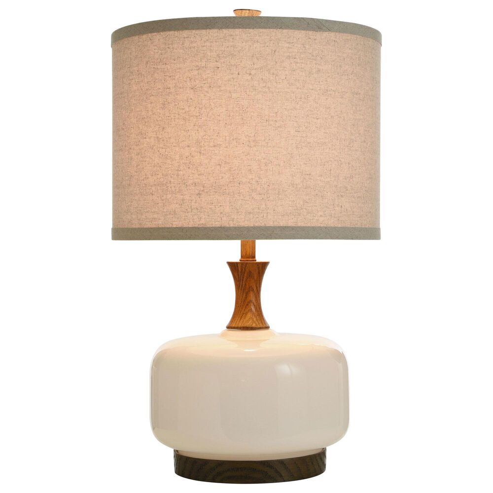 Flair Industries Chevelle Table Lamp in White, , large