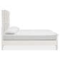 Nicolette Home Willowbrook King Panel Bed in Egg Shell White, , large