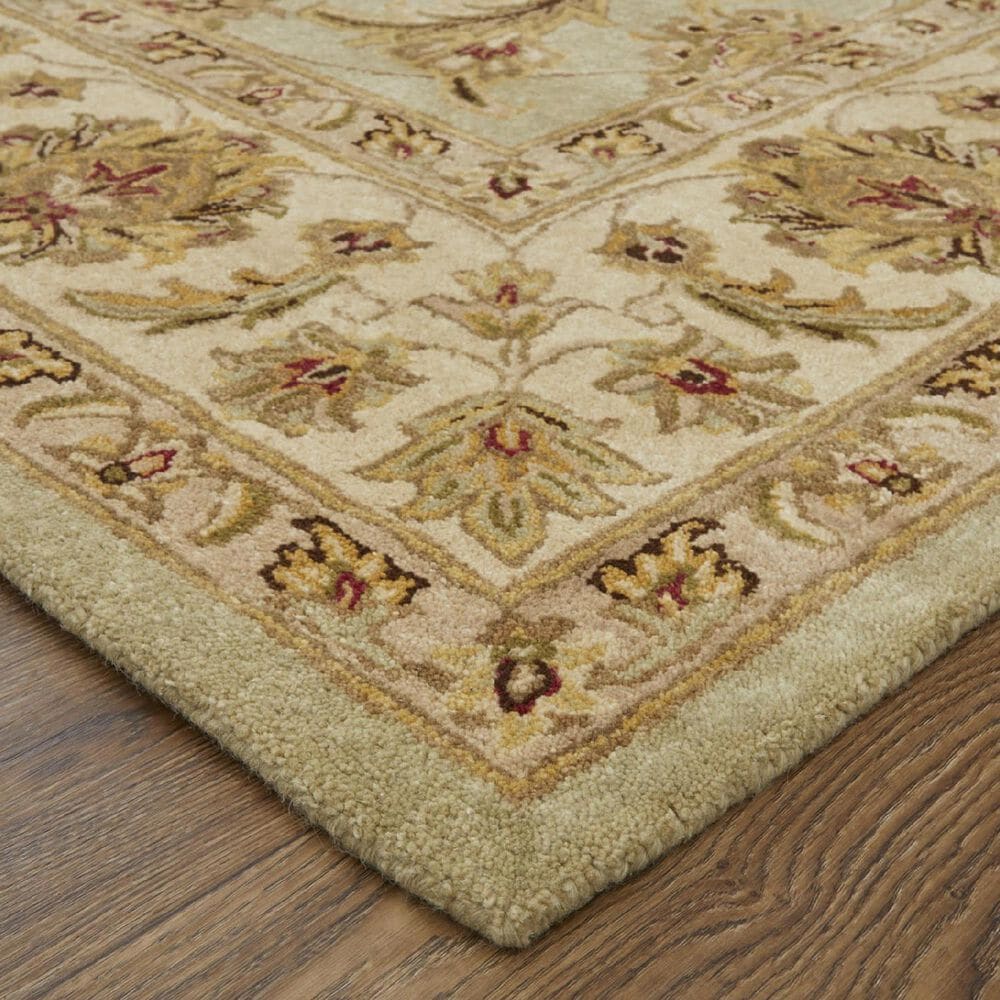 Feizy Wagner 8941F 5&#39; x 8&#39; Sage and Beige Area Rug, , large