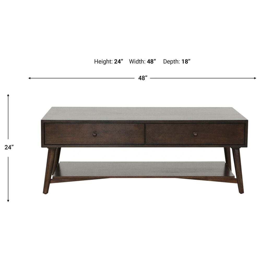 Martin Svensson Home 2-Drawer Cocktail Table in Walnut, , large