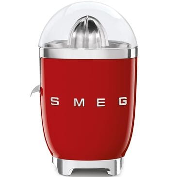 SMEG Retro Style Citrus Juicer in Red and Polished Chrome, , large
