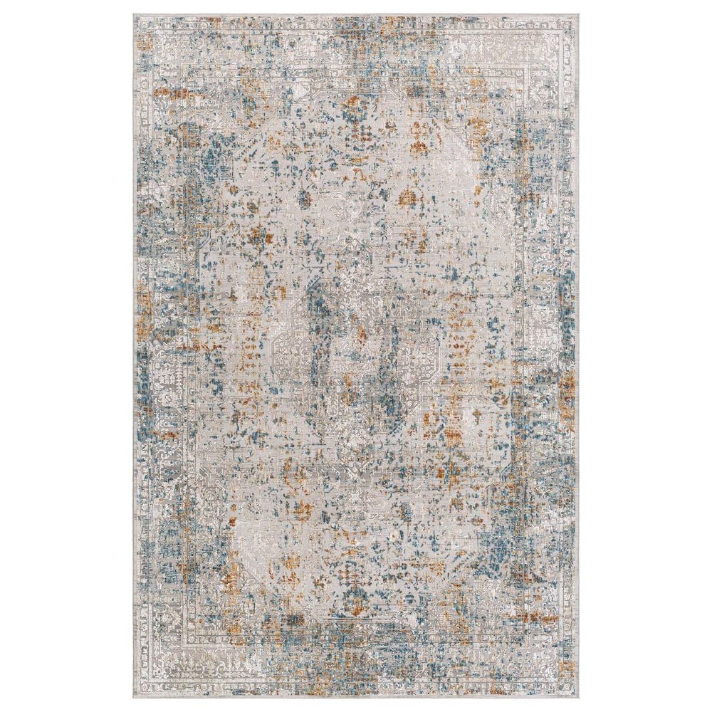 Surya Carmel 9" x 12" Medium Gray and Taupe Area Rug, , large