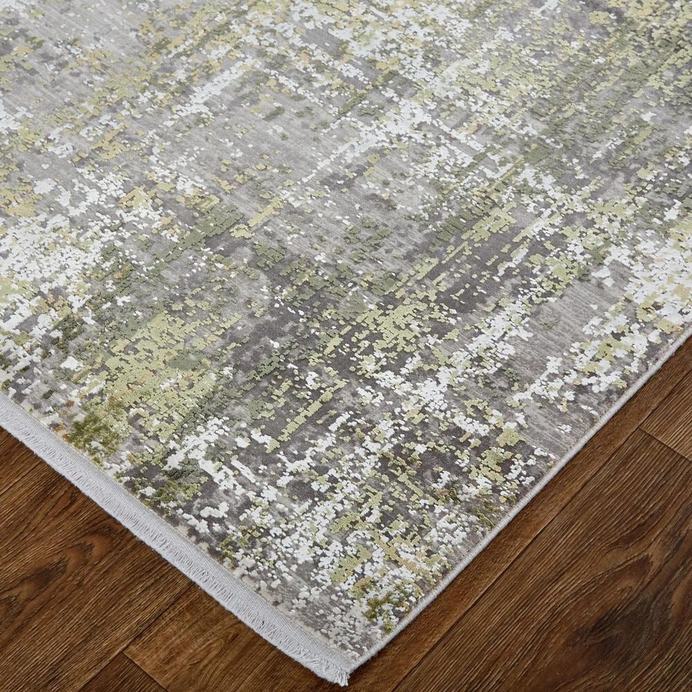 Feizy Cadiz 12&#39; x 18&#39; Green and Gray Area Rug, , large
