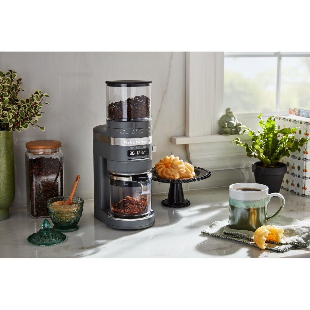 KitchenAid Burr Coffee Grinder in Matte Charcoal Grey, , large