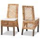 Baxton Studio Argos Side Chair in Natural Brown (Set of 2), , large