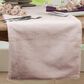 Saro Faux Fur Rabbit Table Runner in Grey, , large