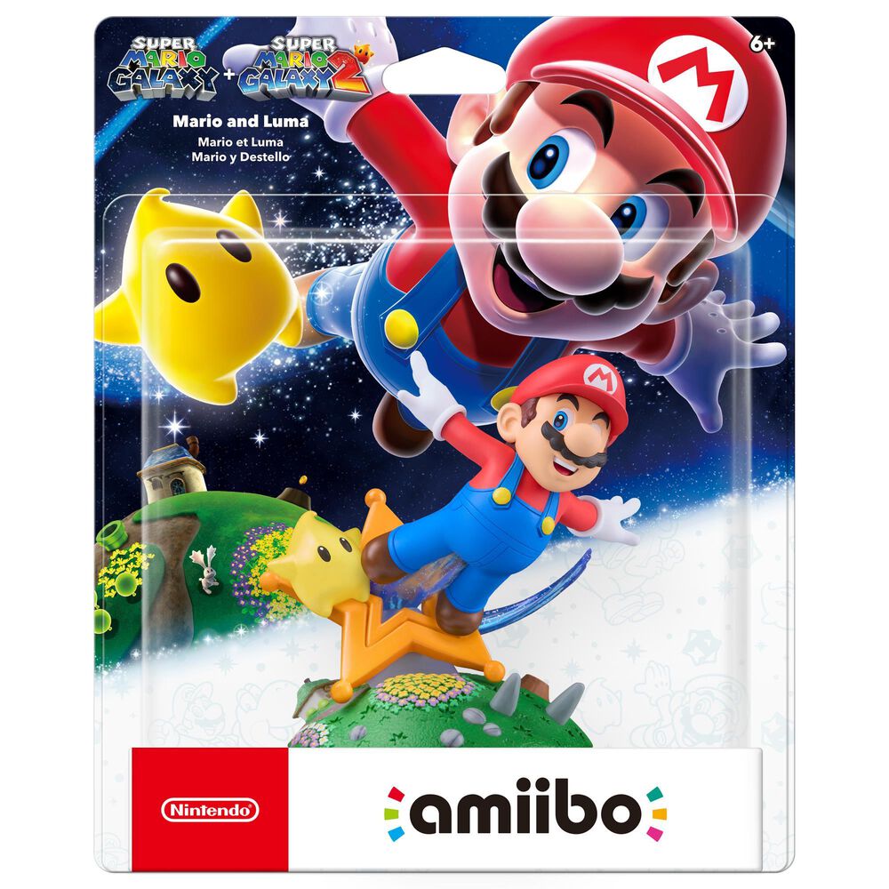 Nintendo amiibo Super Mario Galaxy and Super Mario Galaxy 2 Series Figure - Mario and Luma, , large