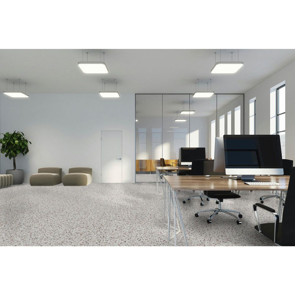 Fuzion SmartDrop Elite Alabaster Terrazzo 18" x 36" Luxury Vinyl Tile, , large