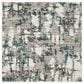 Safavieh Skyler SKY193B 4" Square Grey and Blue Area Rug, , large
